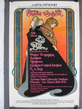 A STAR IS BORN 1977 Live Concert One-Sheet poster