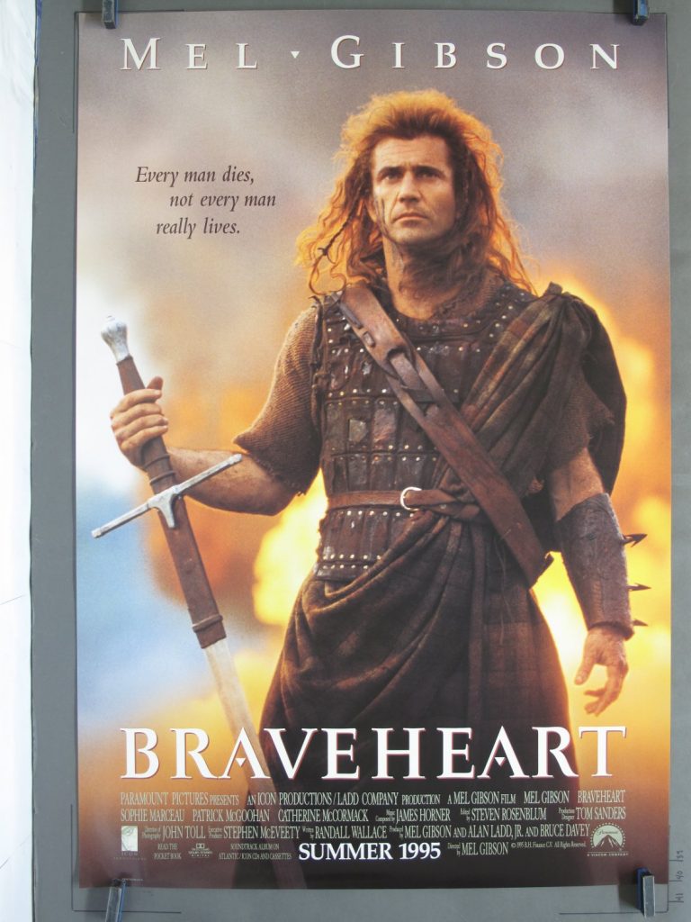 BRAVEHEART 1995 DS Advance OneSheet Poster For Sale
