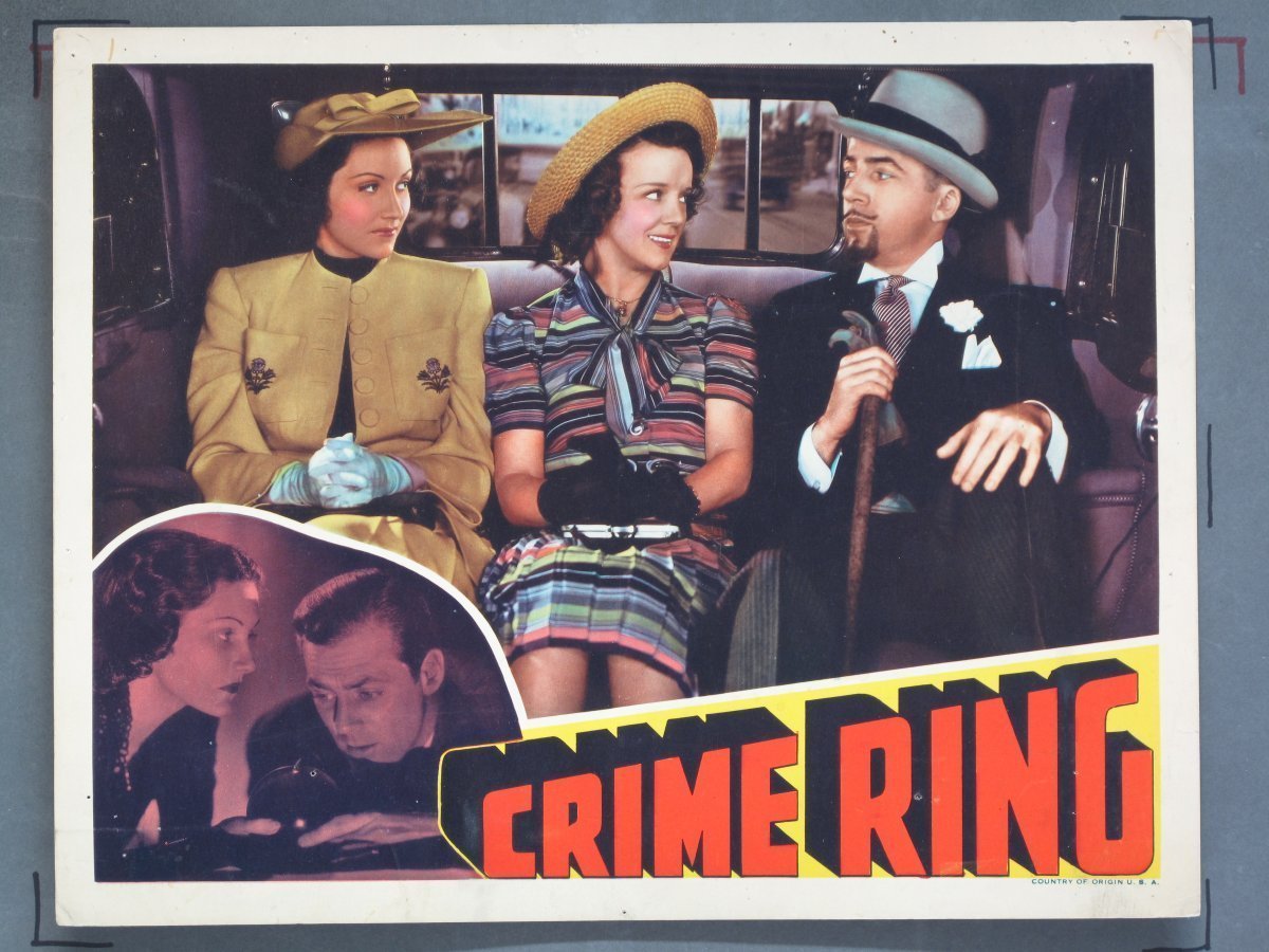 CRIME RING 1938 Title Card +Lobby Cards (5) - Image 6