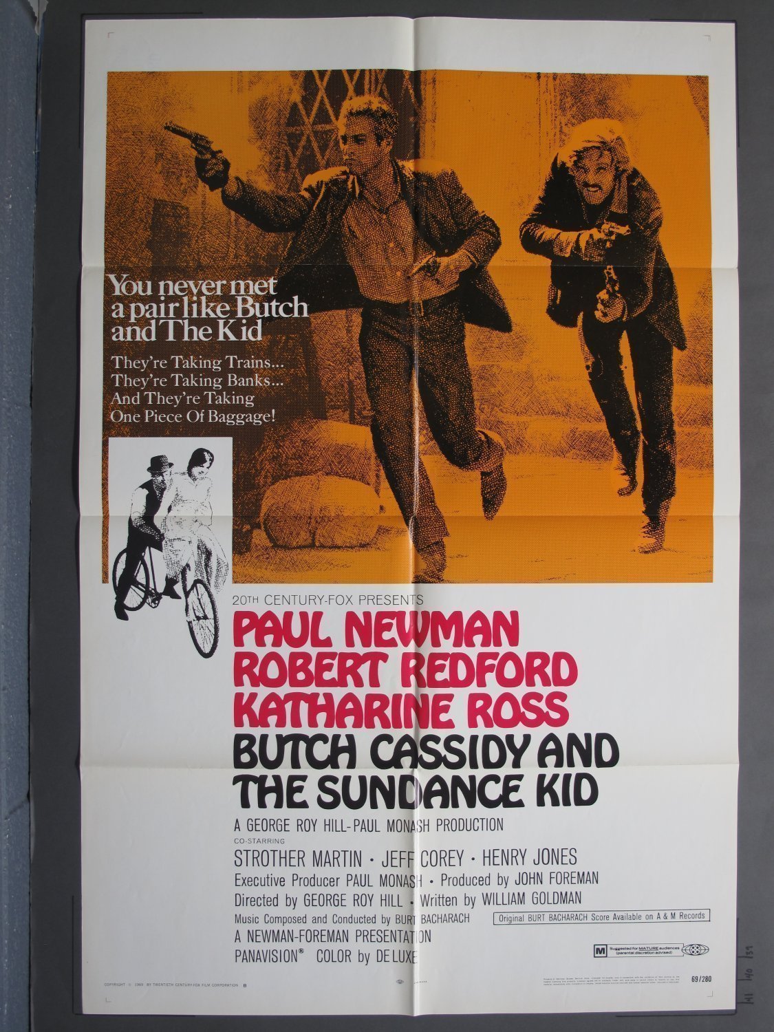 BUTCH CASSIDY AND THE SUNDANCE KID 1969 One-Sheet poster