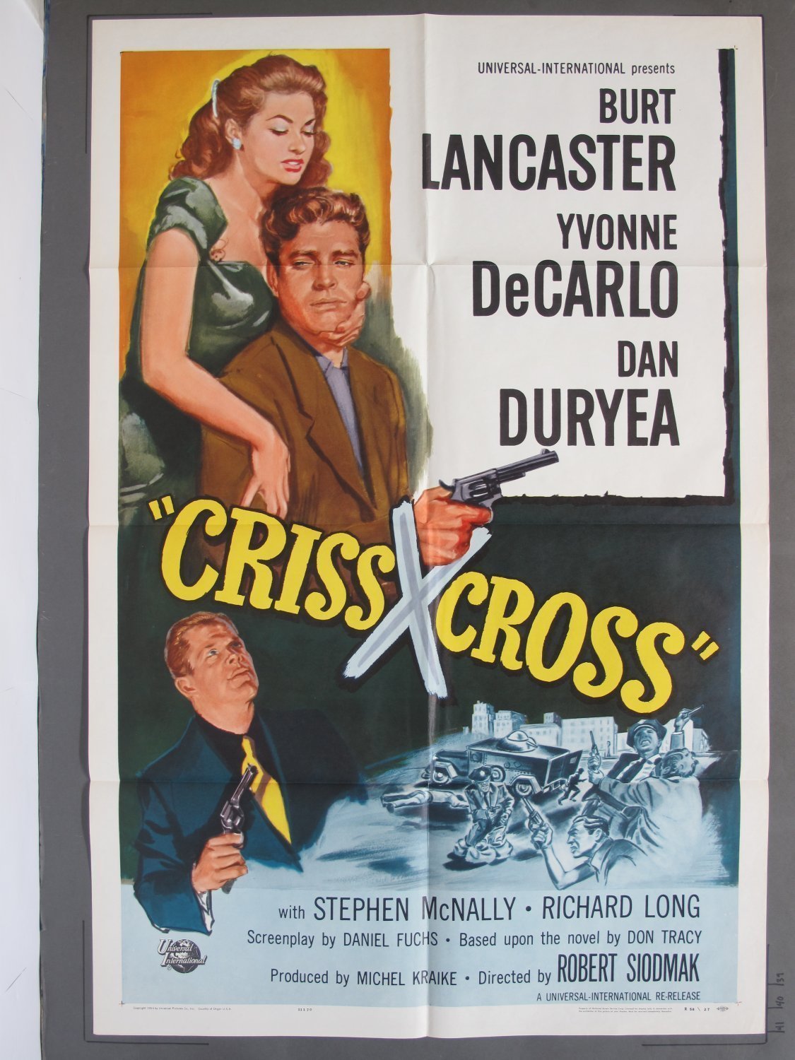 CRISS CROSS 1958R One-Sheet poster
