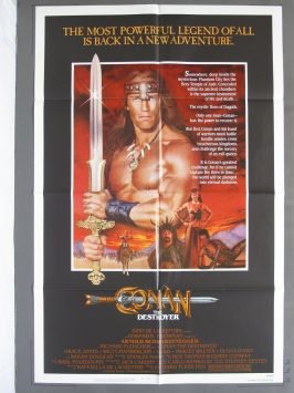 CONAN the DESTROYER 1984 One-Sheet poster