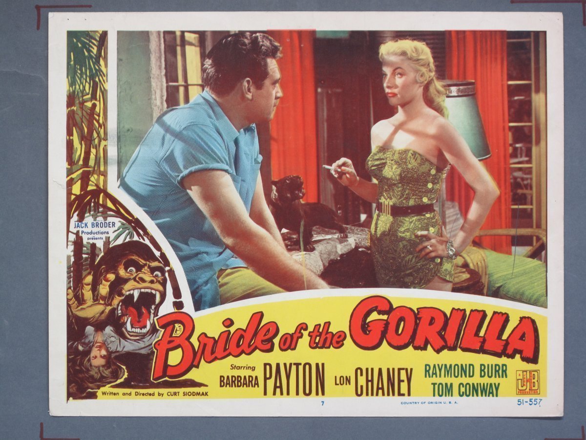 Bride of the Gorilla 1951 Lobby Card