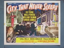 CITY THAT NEVER SLEEPS 1953 Title Card