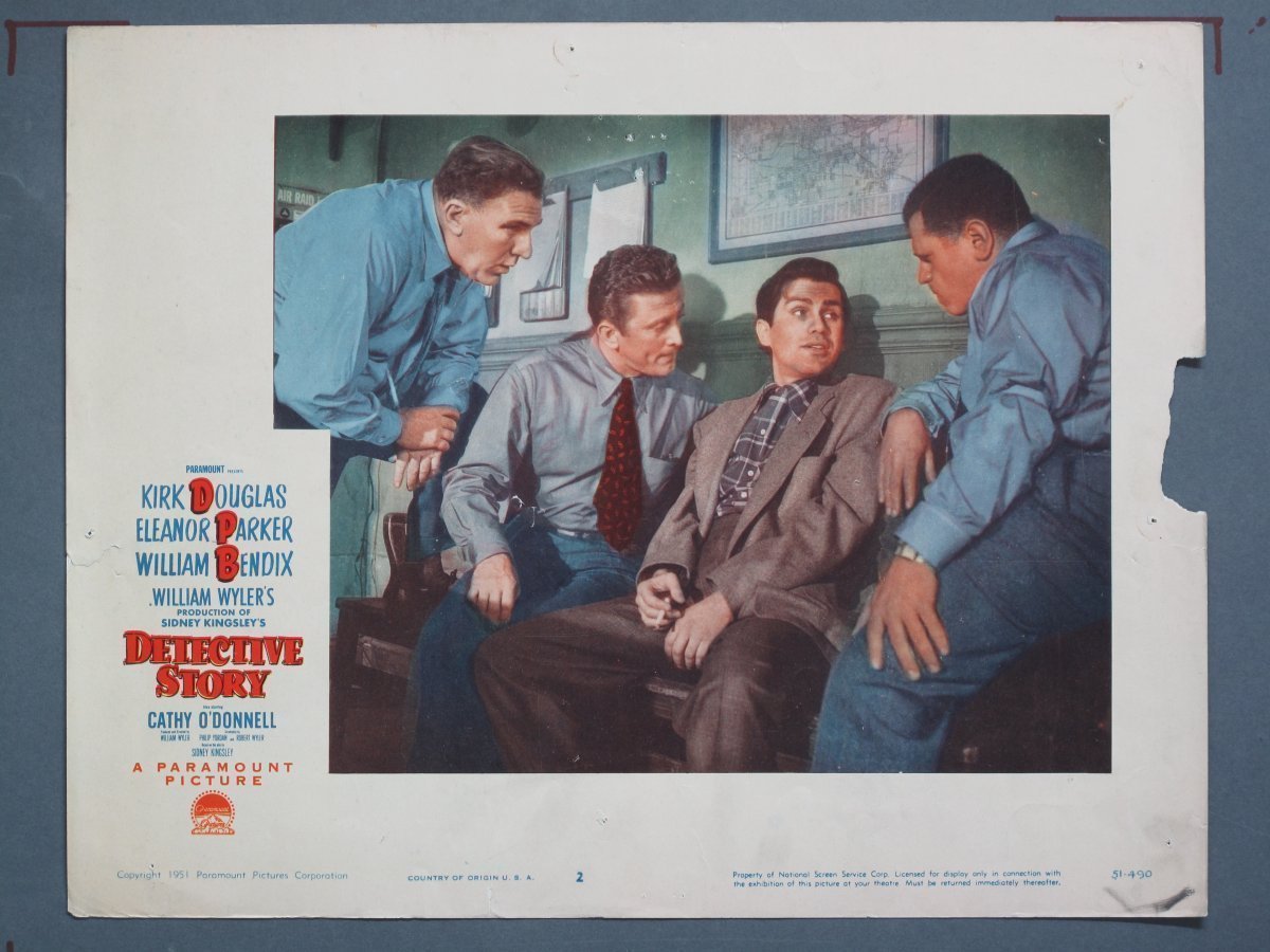 Detective Story 1951 Lobby Cards (8) - Image 3
