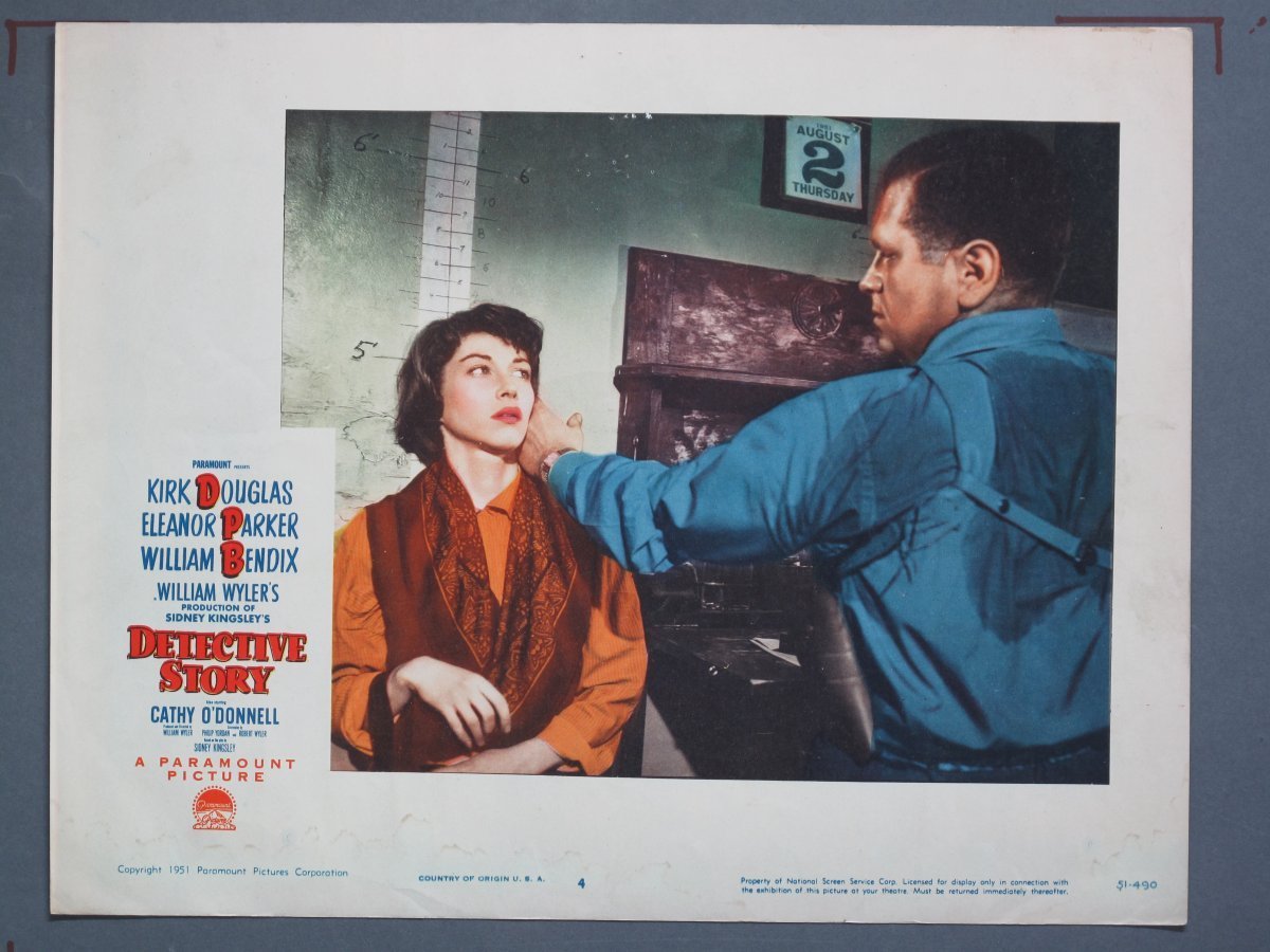 Detective Story 1951 Lobby Cards (8) - Image 5