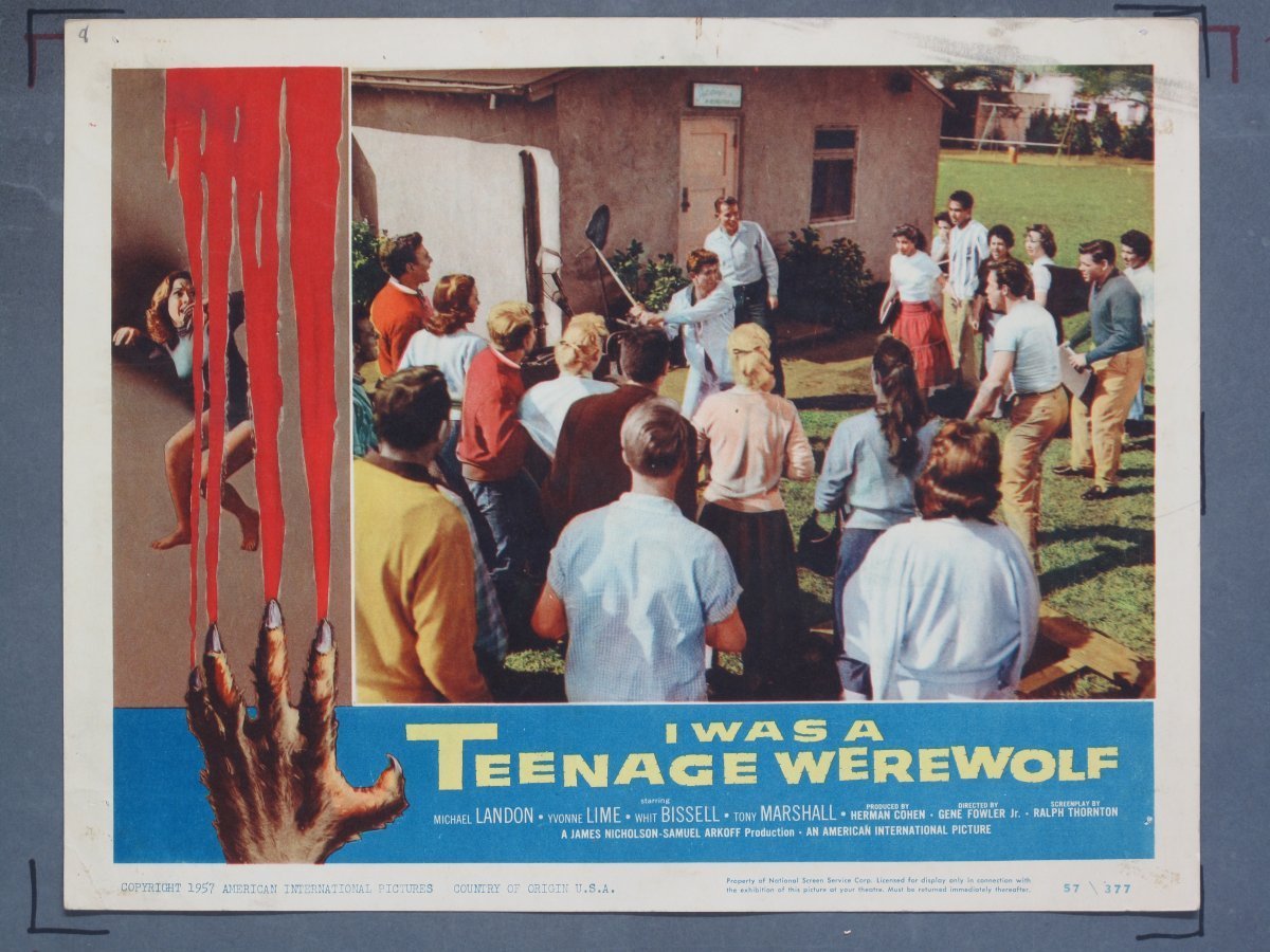 I WAS TEENAGE WEREWOLF (American International) 1957 Lobby Card Set (8) - Image 3