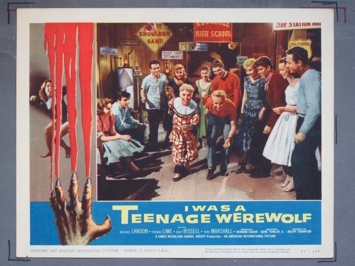 I WAS TEENAGE WEREWOLF (American International) 1957 Lobby Card Set (8) - Image 5