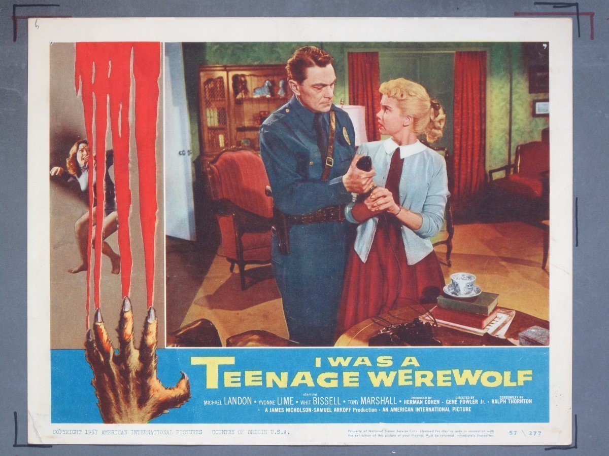 I WAS TEENAGE WEREWOLF (American International) 1957 Lobby Card Set (8) - Image 8