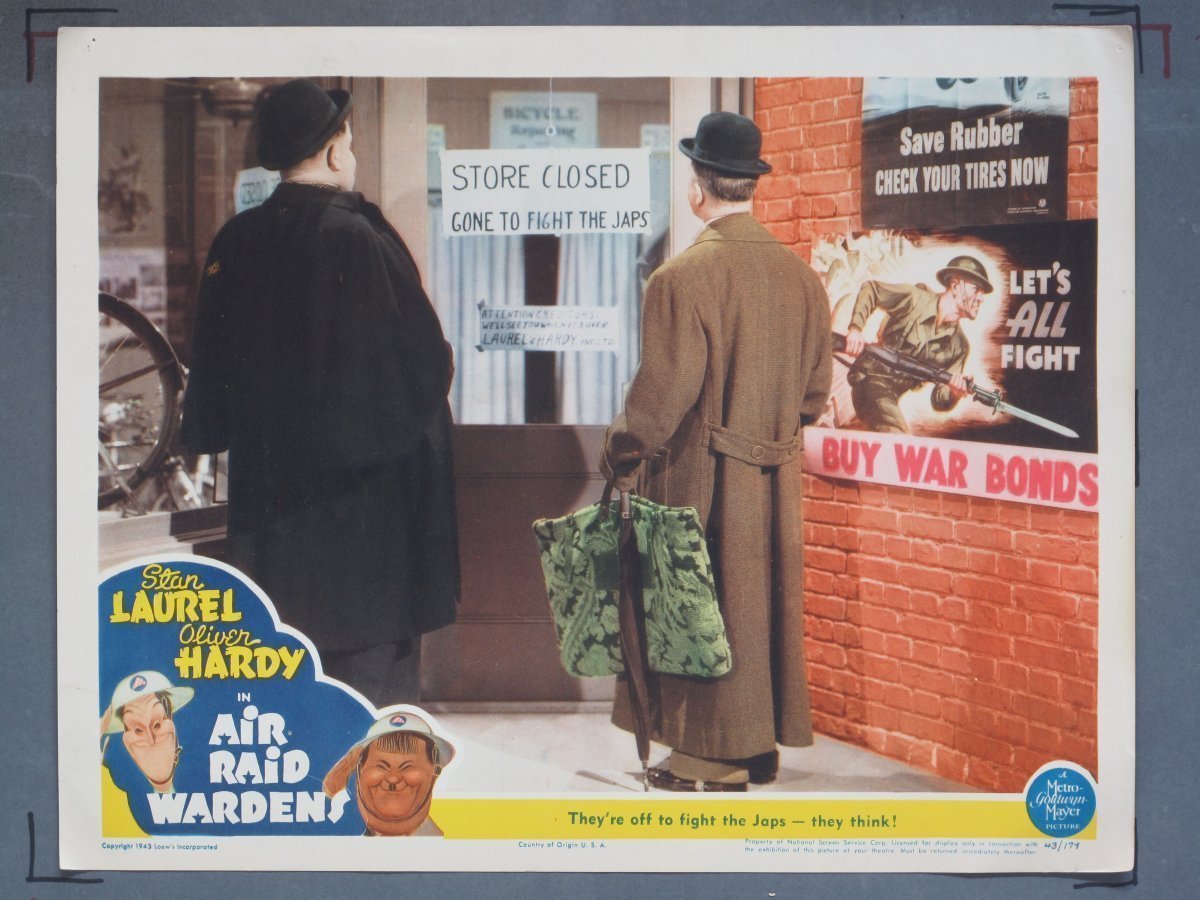 AIR RAID WARDENS (MGM) 1944 Lobby Card