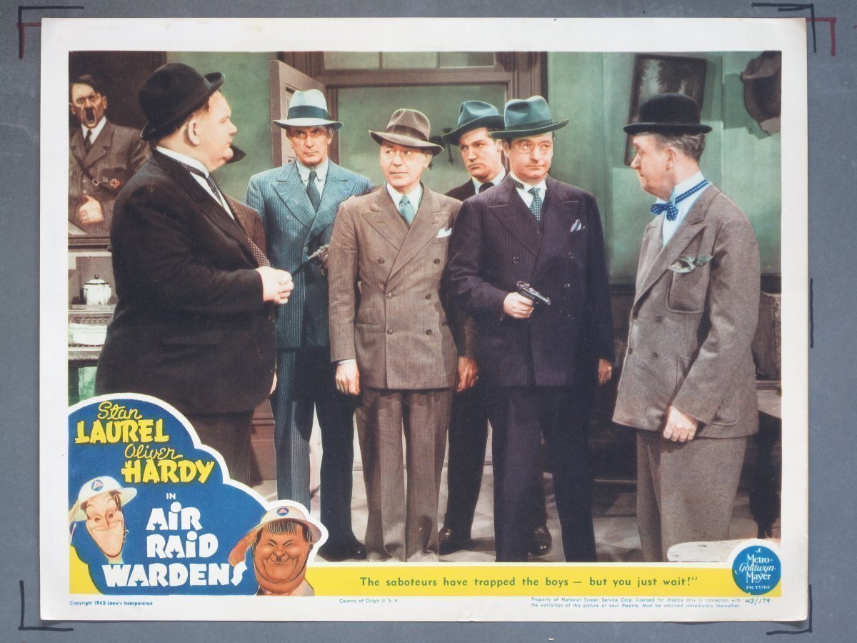 AIR RAID WARDENS (MGM) 1945 Lobby Card