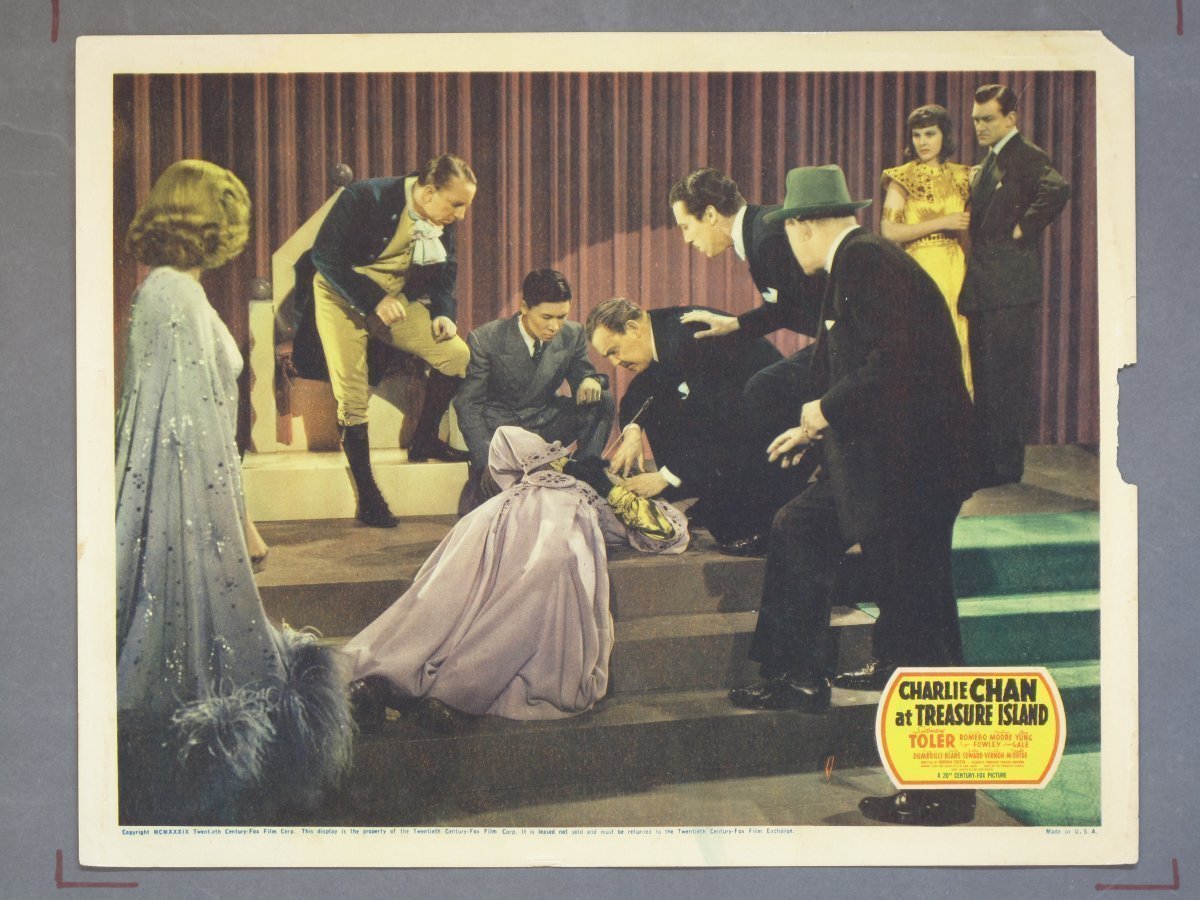 CHARLIE CHAN AT TREASURE ISLAND (Fox) 1939 Lobby Card