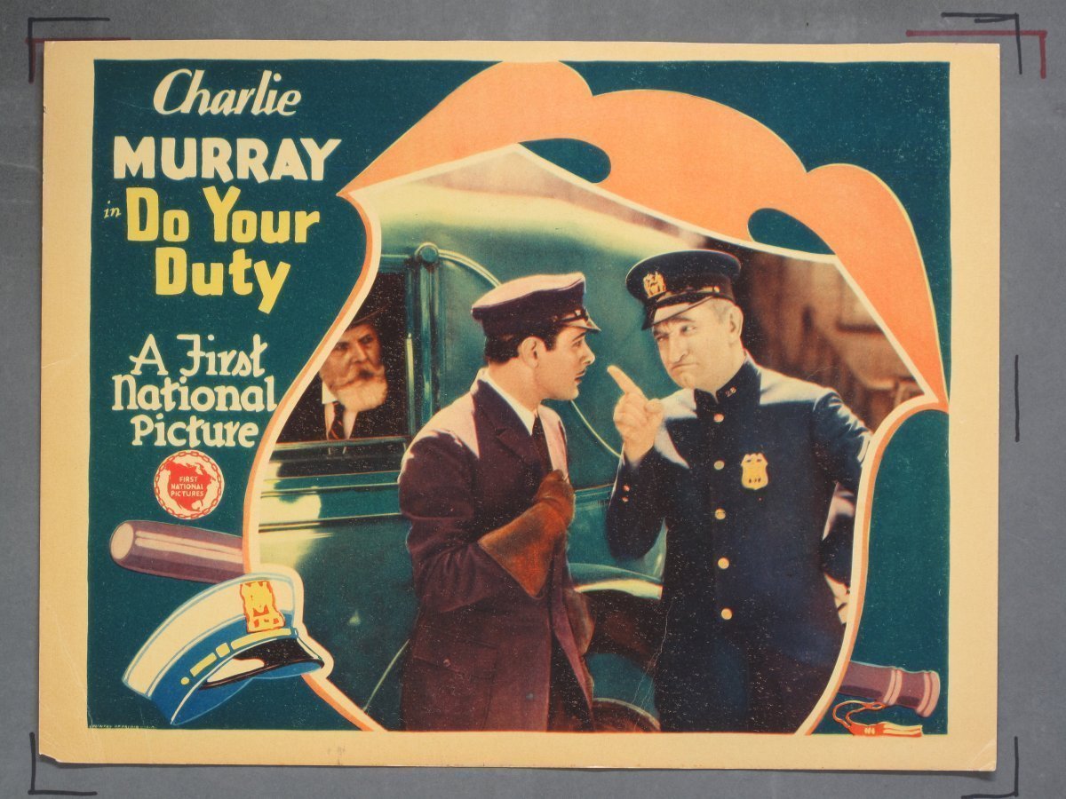 DO YOUR DUTY (First National) 1928 Title Card + Lobby Card - Image 2