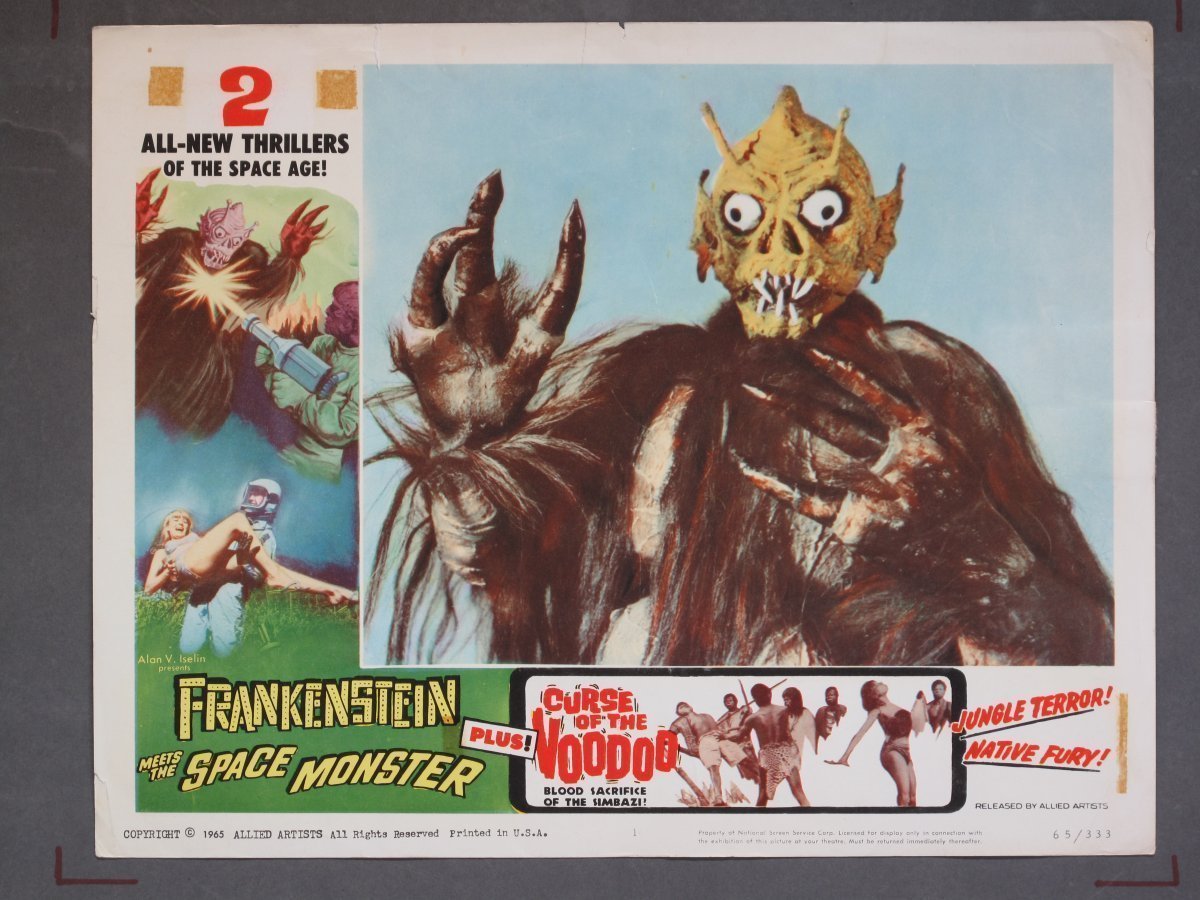 FRANKENSTEIN MEETS the SPACE MONSTER (Allied Artists) 1965 Lobby Card