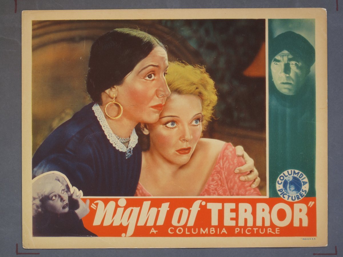 NIGHT OF TERROR (Columbia) 1933 Lobby Card