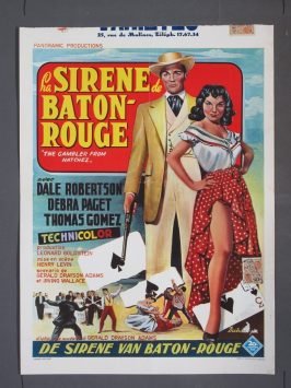 GAMBLER FROM NATCHEZ 1954 Belgian poster