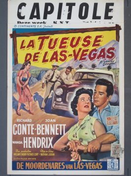 HIGHWAY DRAGNET 1954 Belgian poster