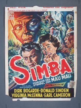 SIMBA 1955 Belgian poster