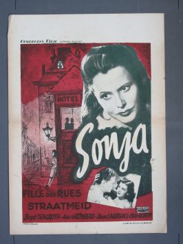 SONJA 1943 Belgian poster