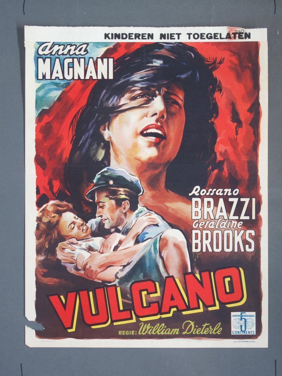 VOLCANO 1951 Belgian poster