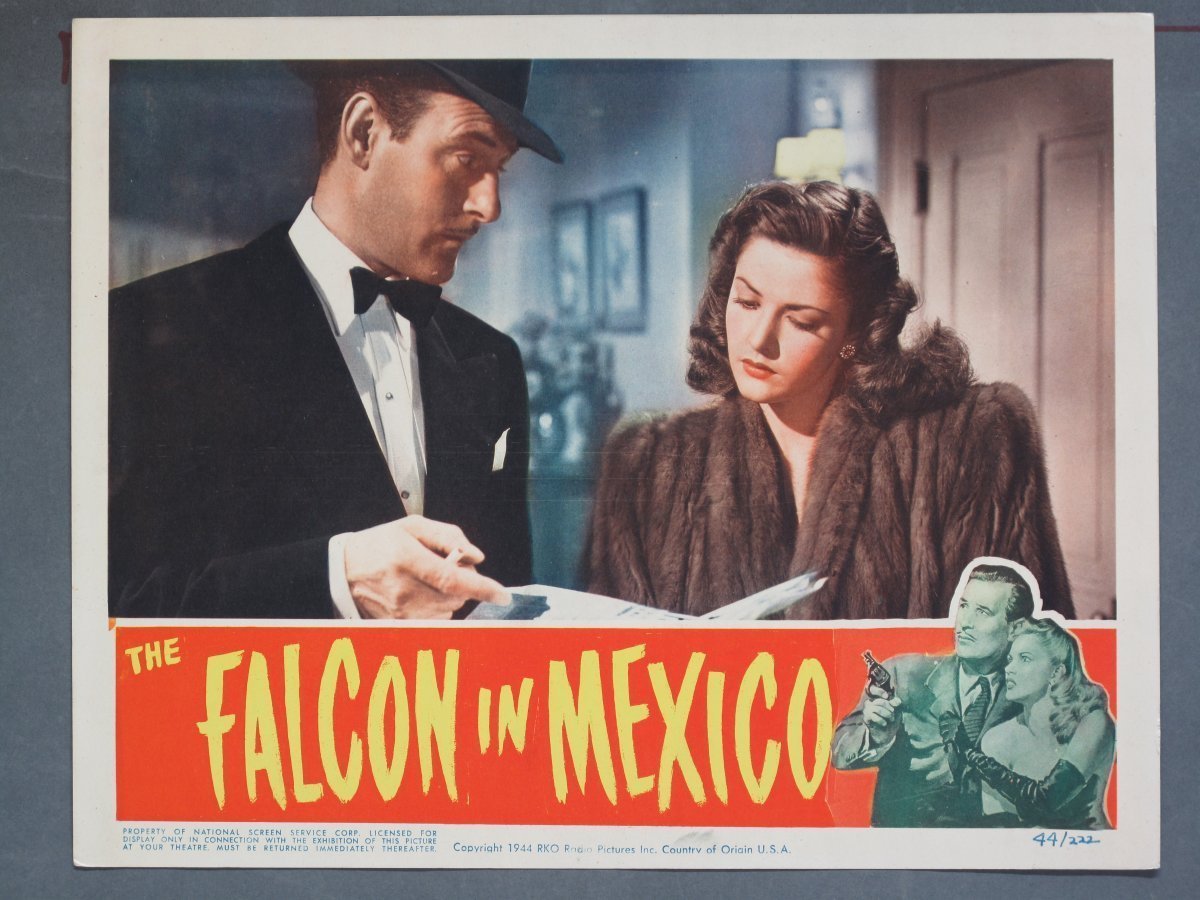 Falcon in Mexico (RKO) 1944 Title Card +(6) Lobby Cards - Image 3