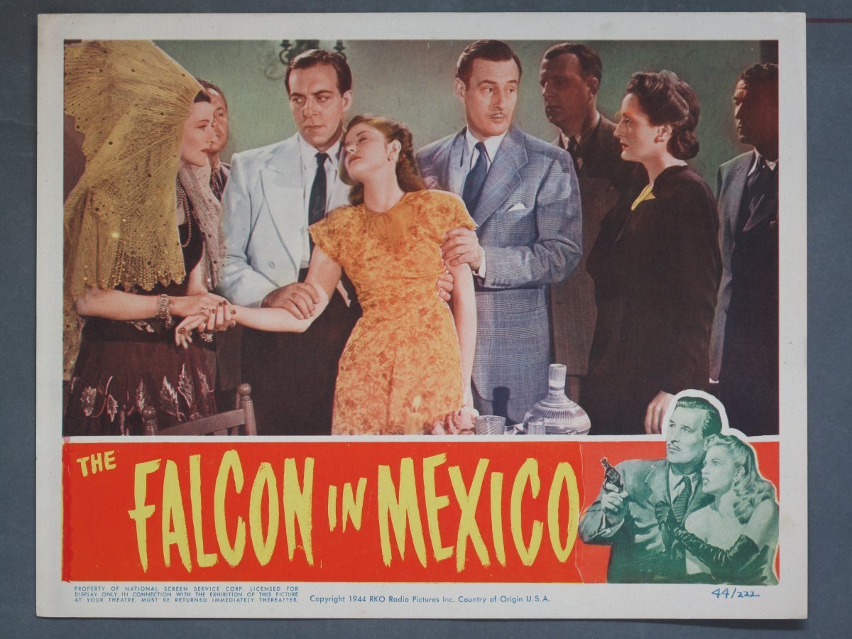 Falcon in Mexico (RKO) 1944 Title Card +(6) Lobby Cards - Image 4