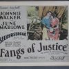 Fangs of Justice (Bischoff) 1926 Title Card +(6) Lobby Cards