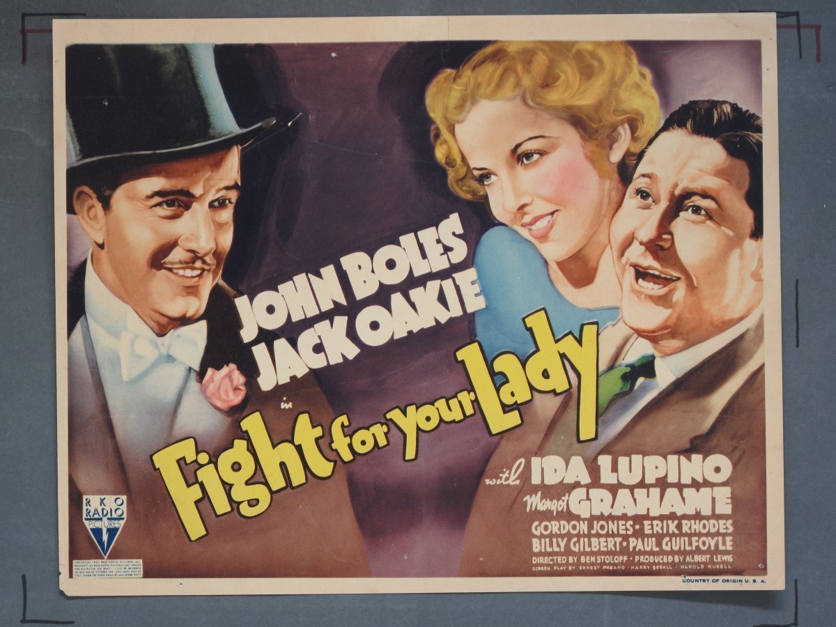 FIGHT FOR YOUR LADY (RKO) 1937 Title Card +(7) Lobby Cards