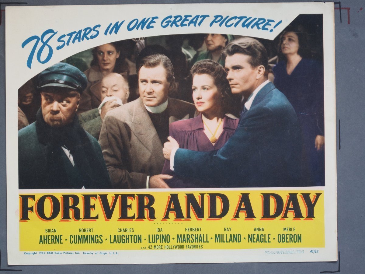 FOREVER AND A DAY (RKO) 1943 Title Card +(7) Lobby Cards - Image 2