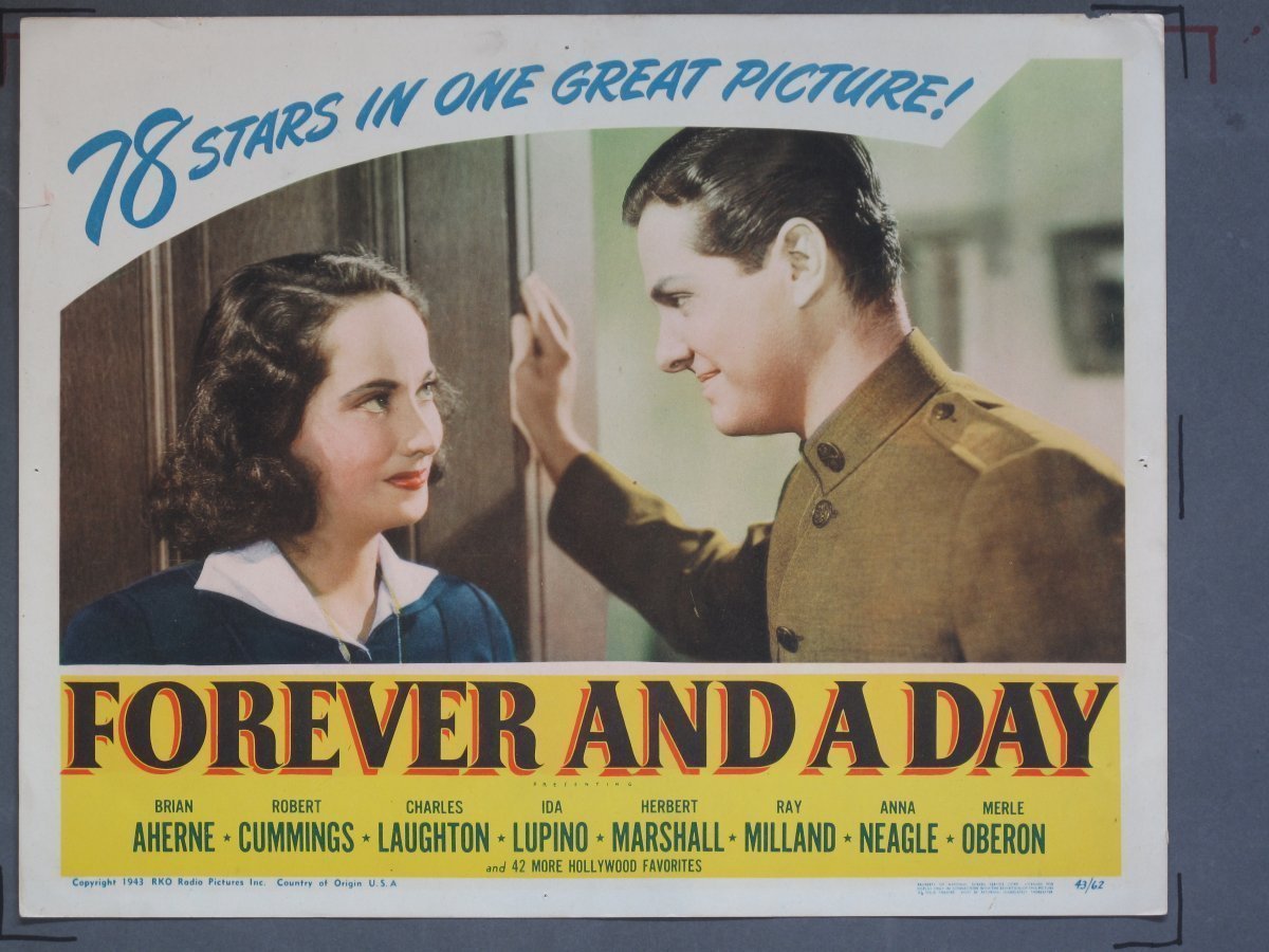 FOREVER AND A DAY (RKO) 1943 Title Card +(7) Lobby Cards - Image 3