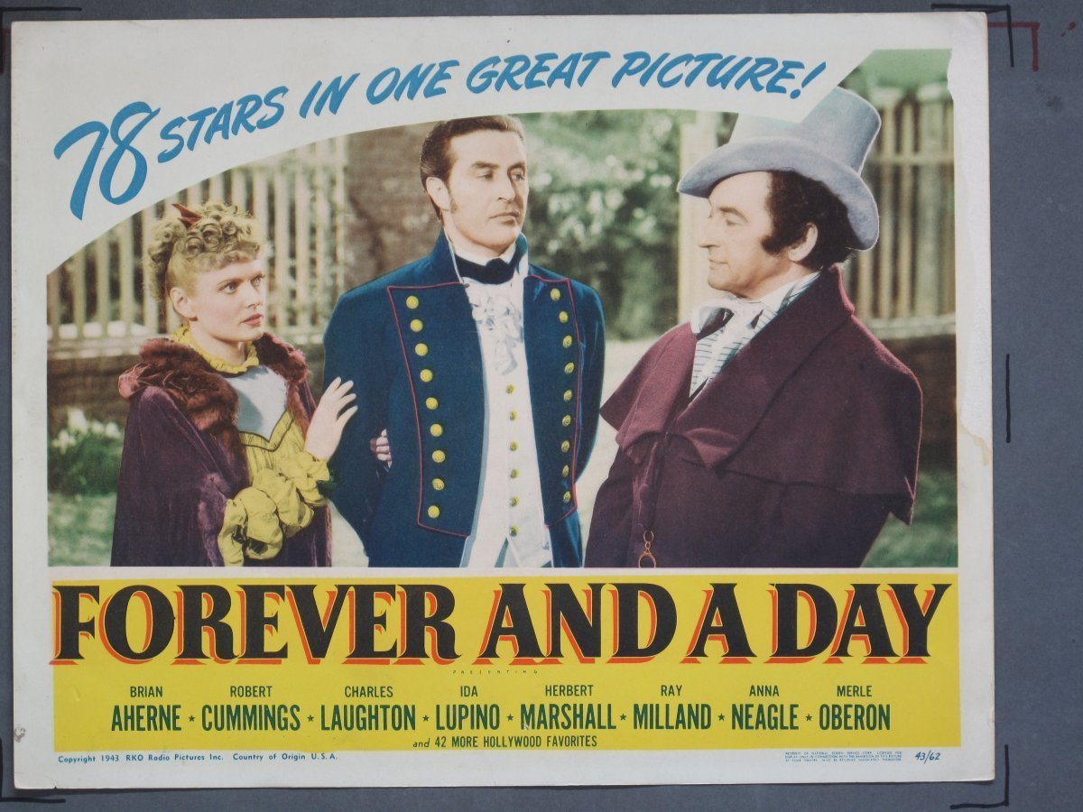 FOREVER AND A DAY (RKO) 1943 Title Card +(7) Lobby Cards - Image 4