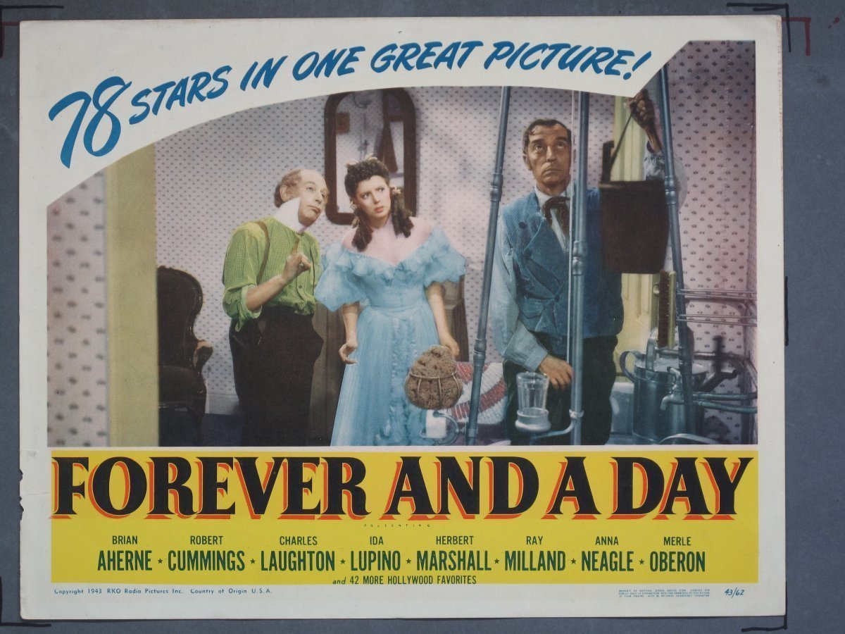 FOREVER AND A DAY (RKO) 1943 Title Card +(7) Lobby Cards - Image 7