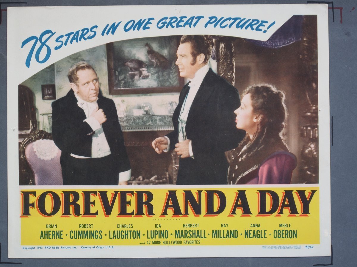 FOREVER AND A DAY (RKO) 1943 Title Card +(7) Lobby Cards - Image 8
