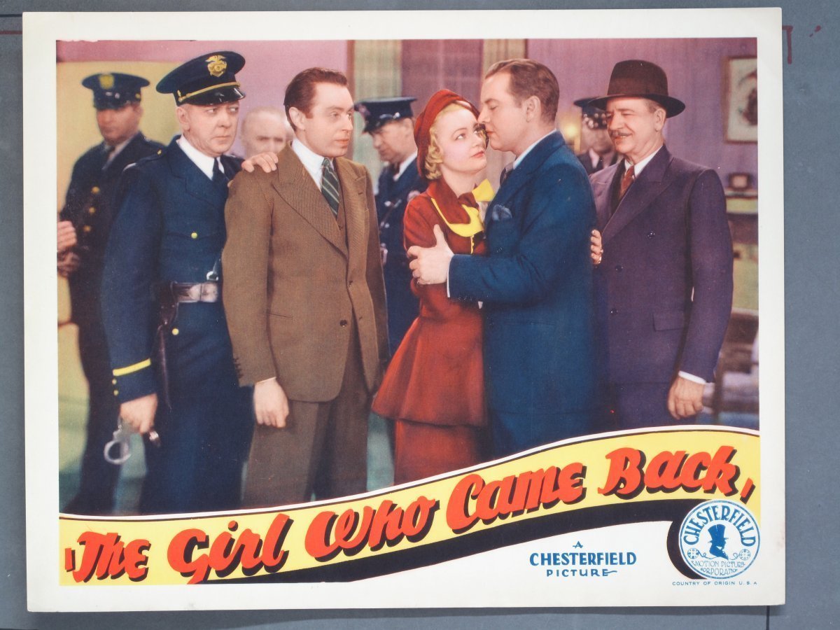 GIRL WHO CAME BACK (Chesterfield) 1935 Title Card +(7) Lobby Cards - Image 2