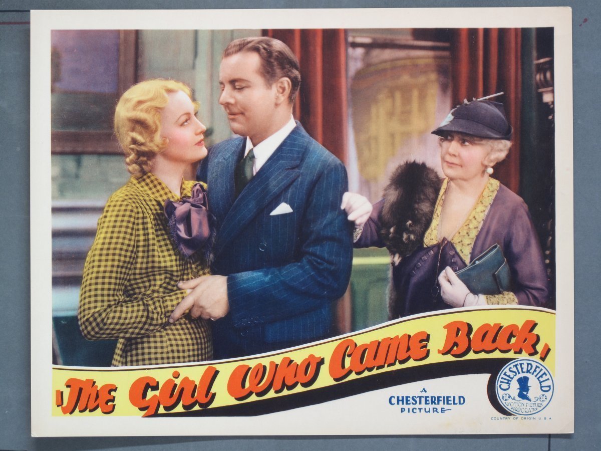 GIRL WHO CAME BACK (Chesterfield) 1935 Title Card +(7) Lobby Cards - Image 8