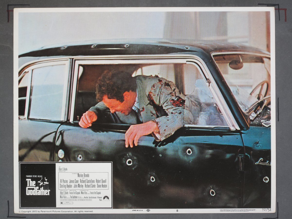 GODFATHER (Paramount) 1972 (8) Lobby Cards - Image 8