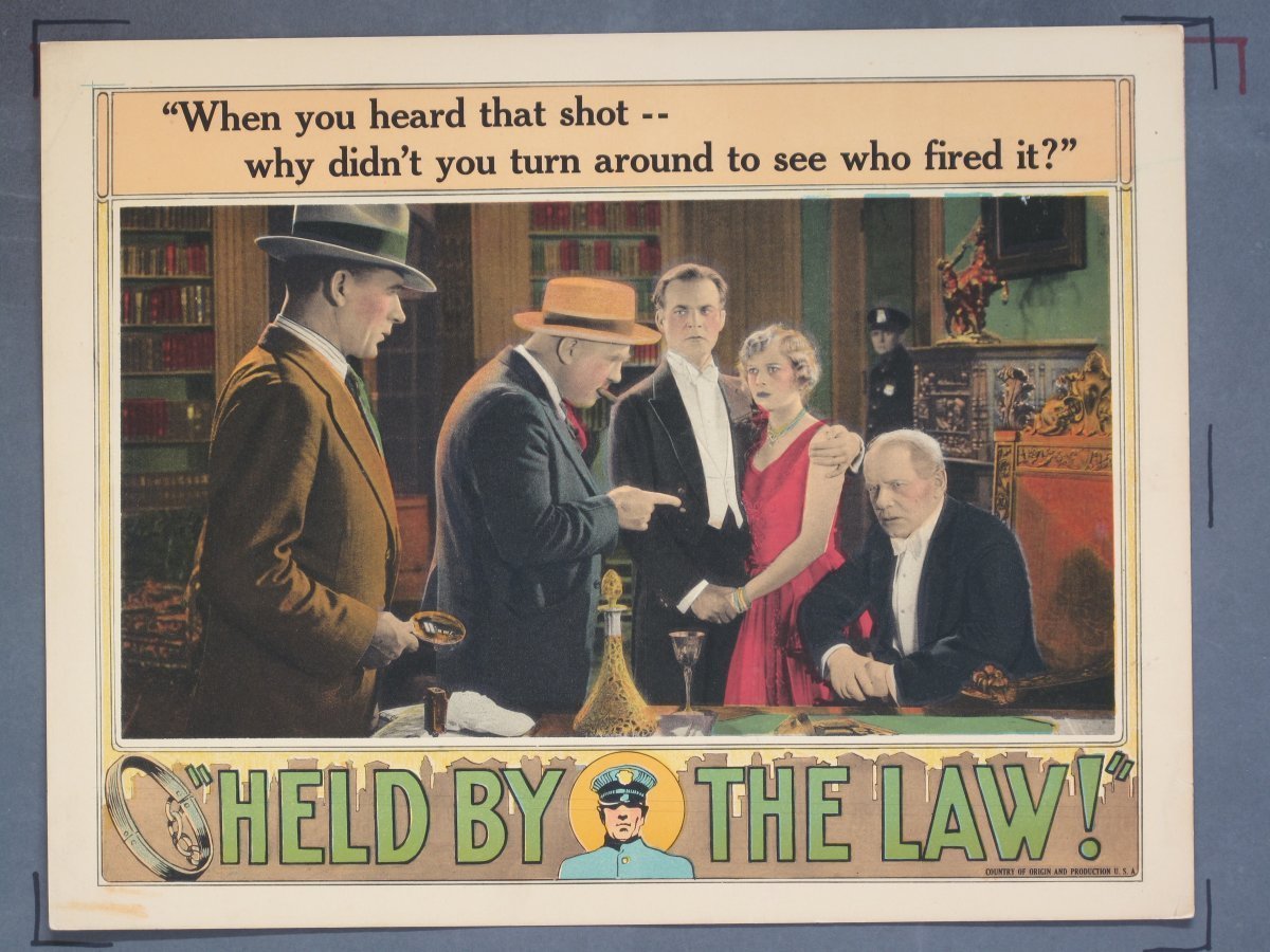 HELD BY THE LAW (Universal) 1927 (9) Lobby Cards - Image 2