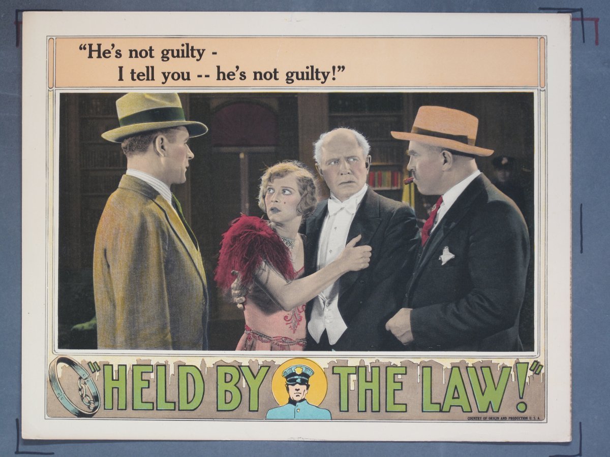 HELD BY THE LAW (Universal) 1927 (9) Lobby Cards