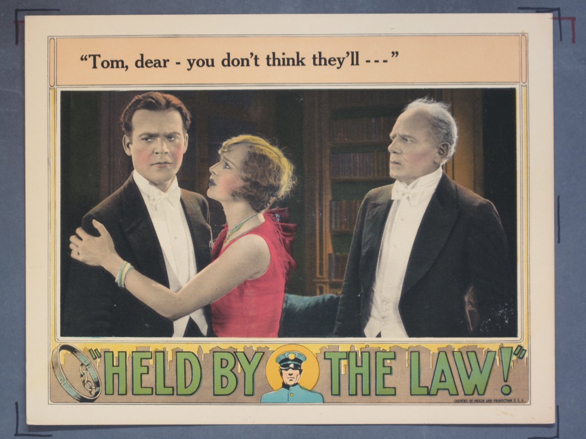 HELD BY THE LAW (Universal) 1927 (9) Lobby Cards - Image 3
