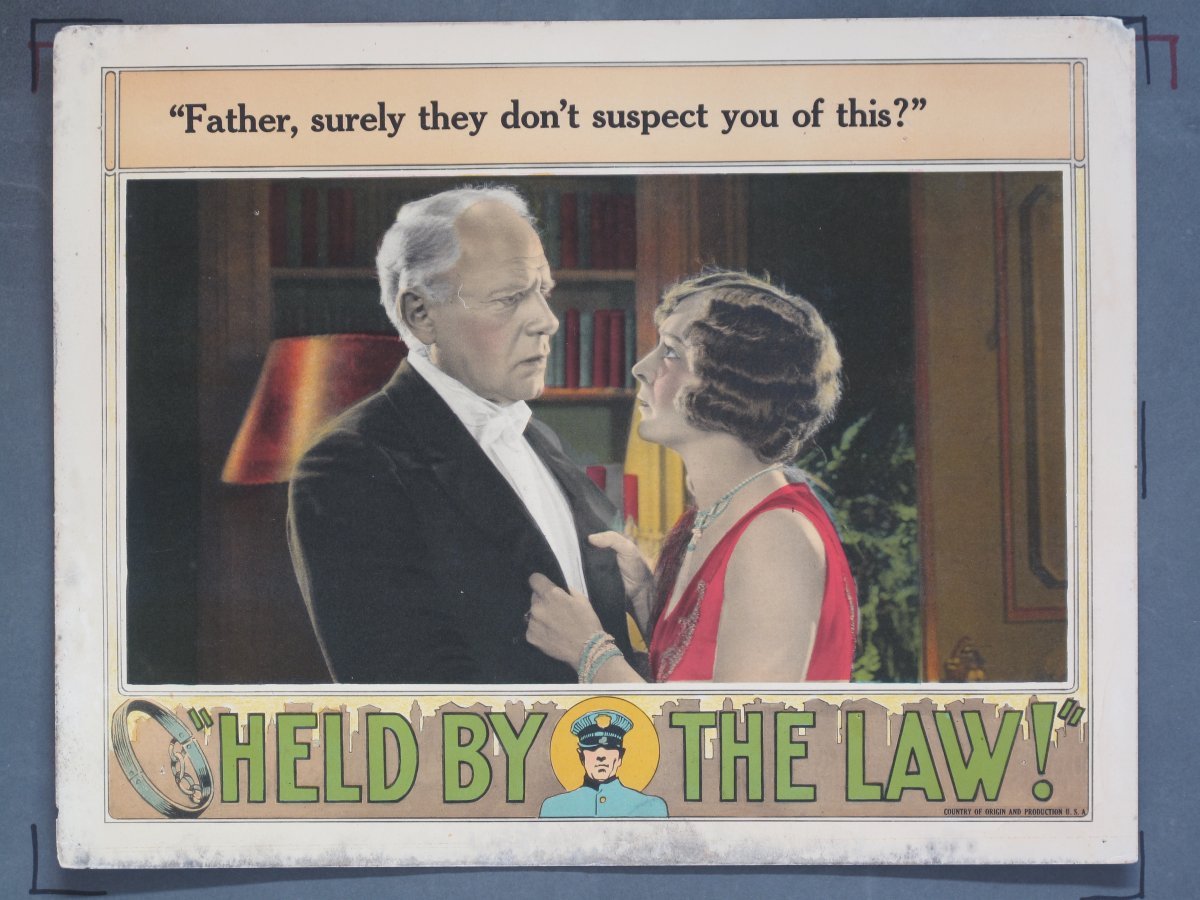 HELD BY THE LAW (Universal) 1927 (9) Lobby Cards - Image 4