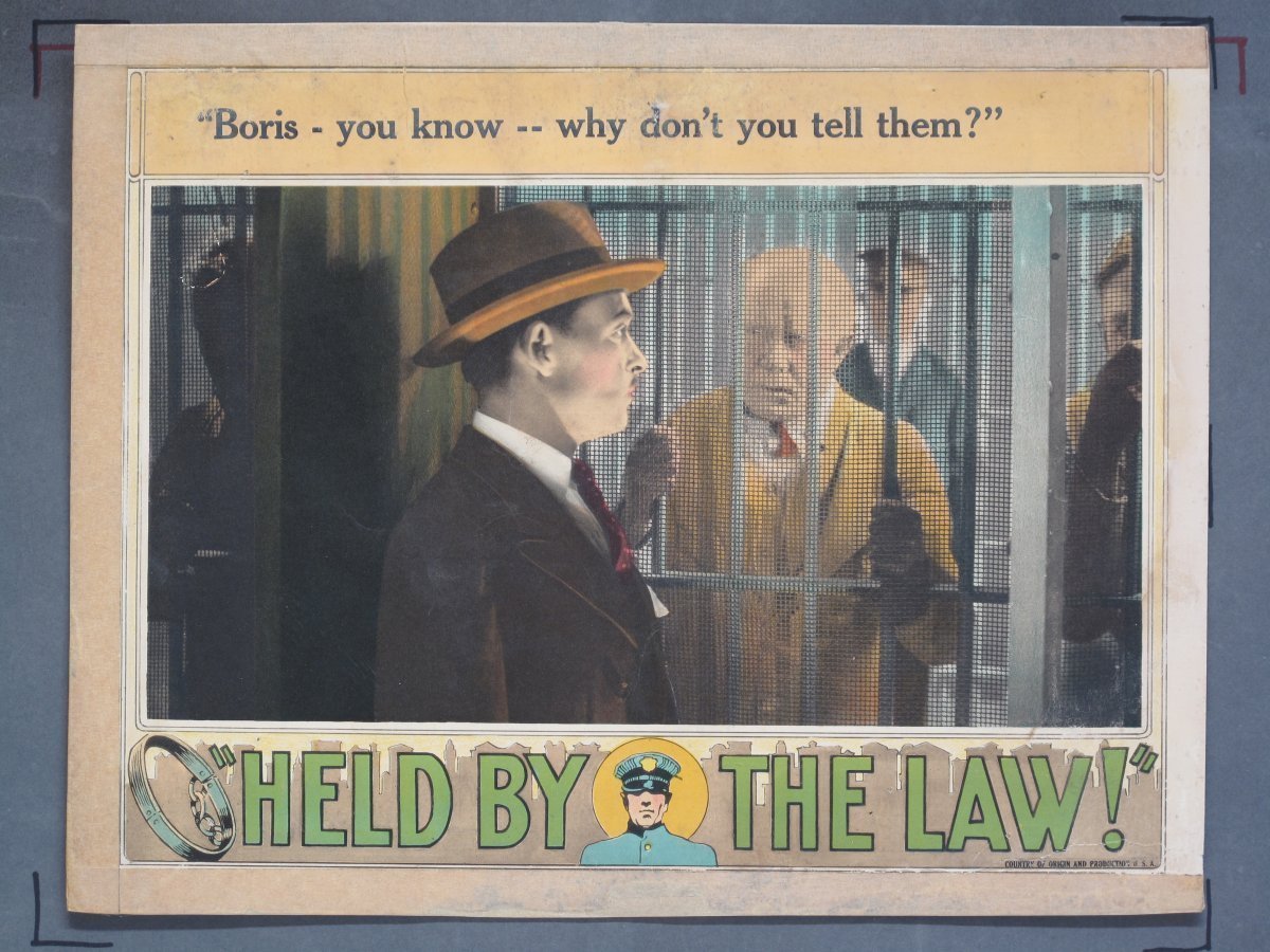 HELD BY THE LAW (Universal) 1927 (9) Lobby Cards - Image 5