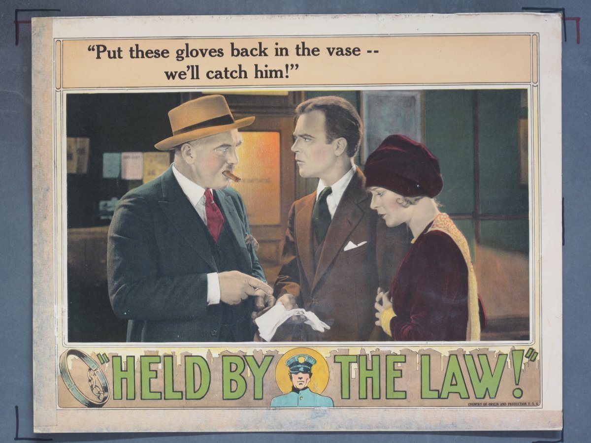 HELD BY THE LAW (Universal) 1927 (9) Lobby Cards - Image 6
