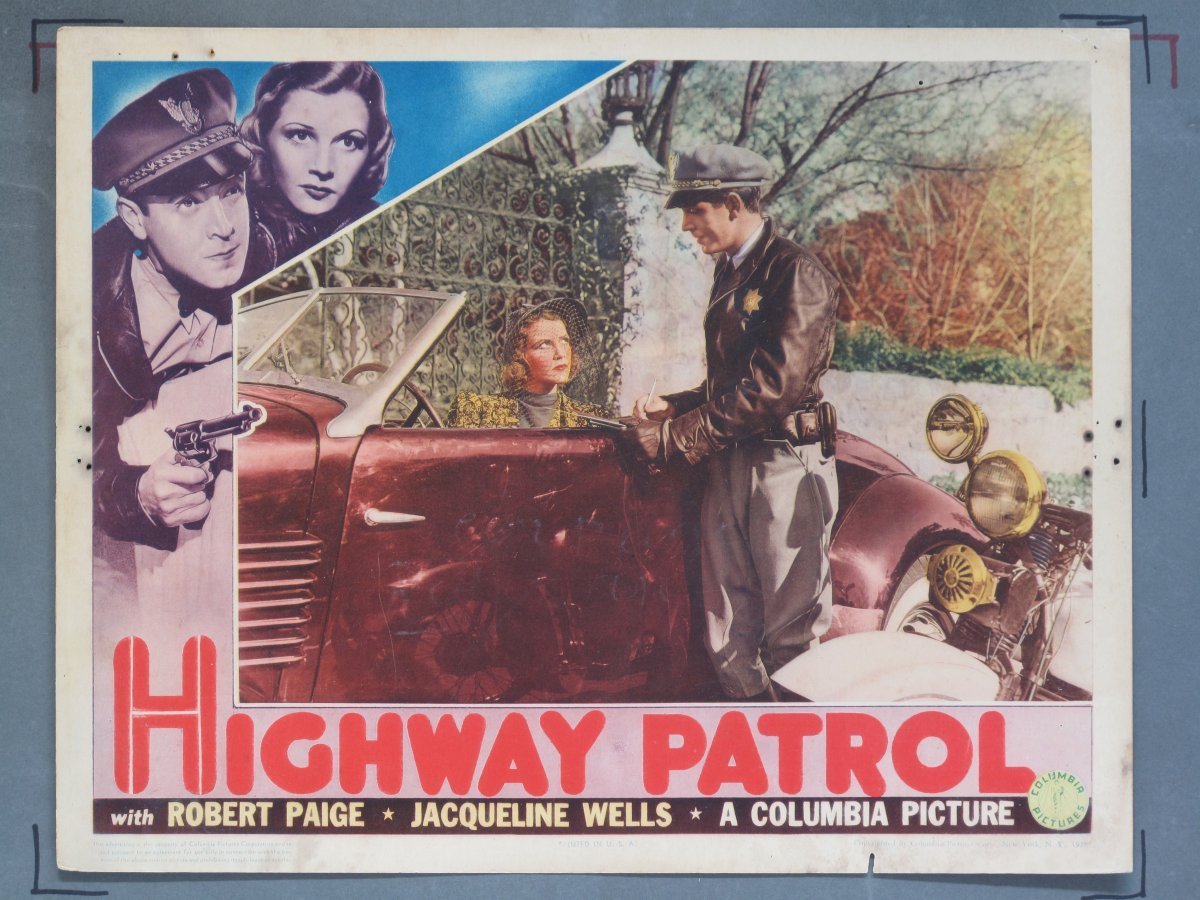 HIGHWAY PATROL (Columbia) 1938 Title Card +(7) Lobby Cards - Image 3