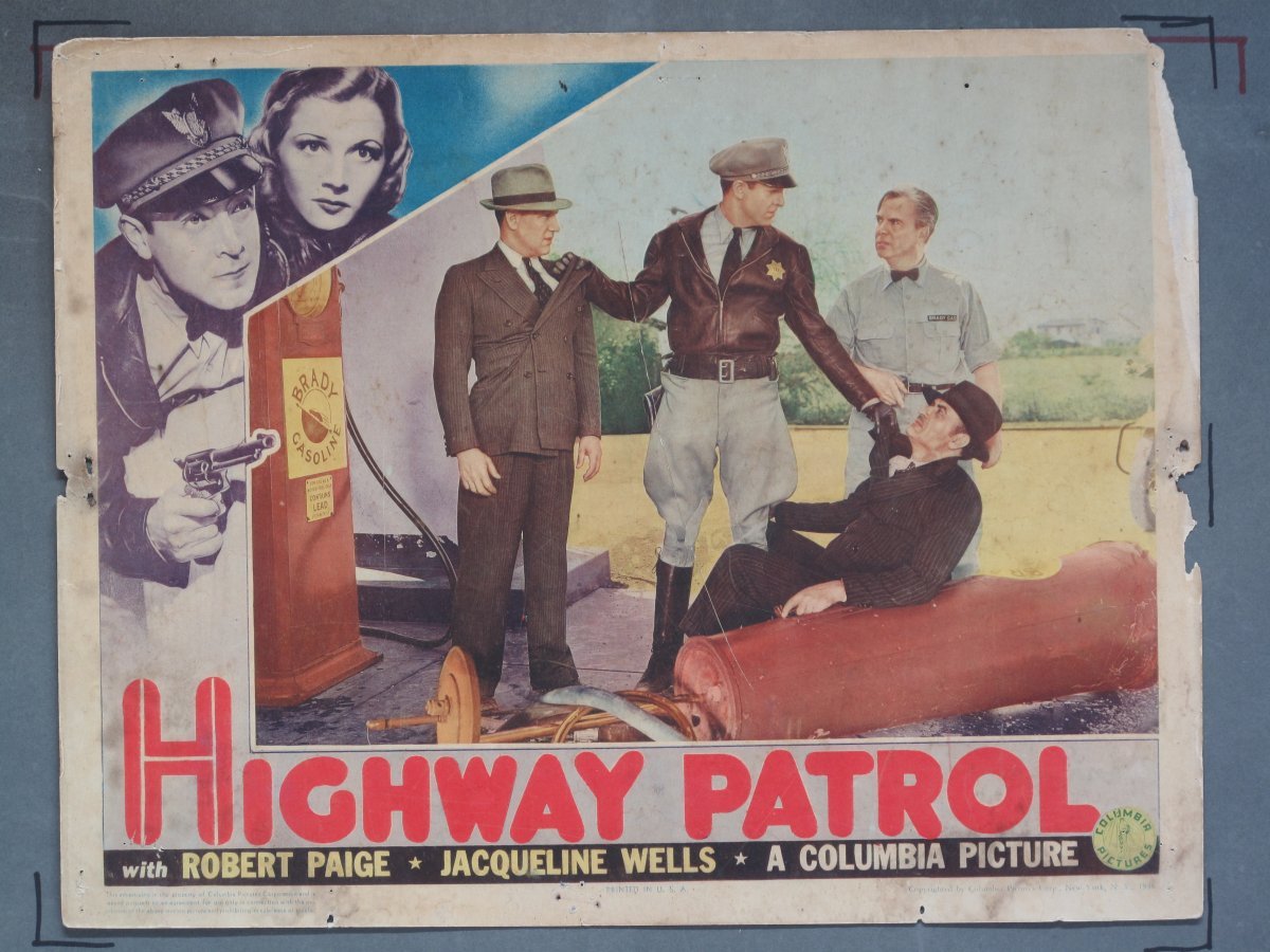 HIGHWAY PATROL (Columbia) 1938 Title Card +(7) Lobby Cards - Image 5