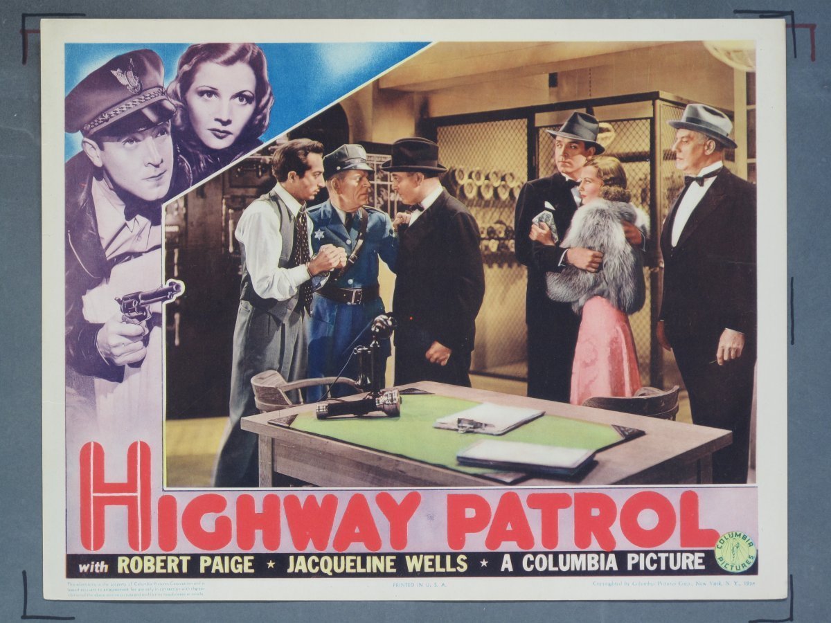 HIGHWAY PATROL (Columbia) 1938 Title Card +(7) Lobby Cards - Image 6