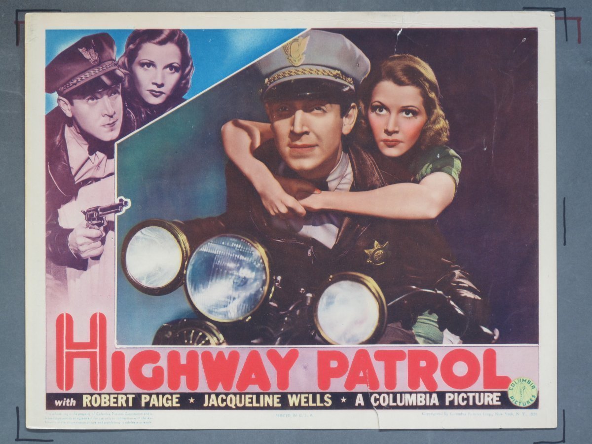 HIGHWAY PATROL (Columbia) 1938 Title Card +(7) Lobby Cards - Image 7