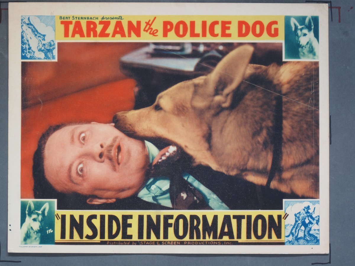 INSIDE INFORMATION (Sternbach) 1934 Title Card +(5) Lobby Cards - Image 2