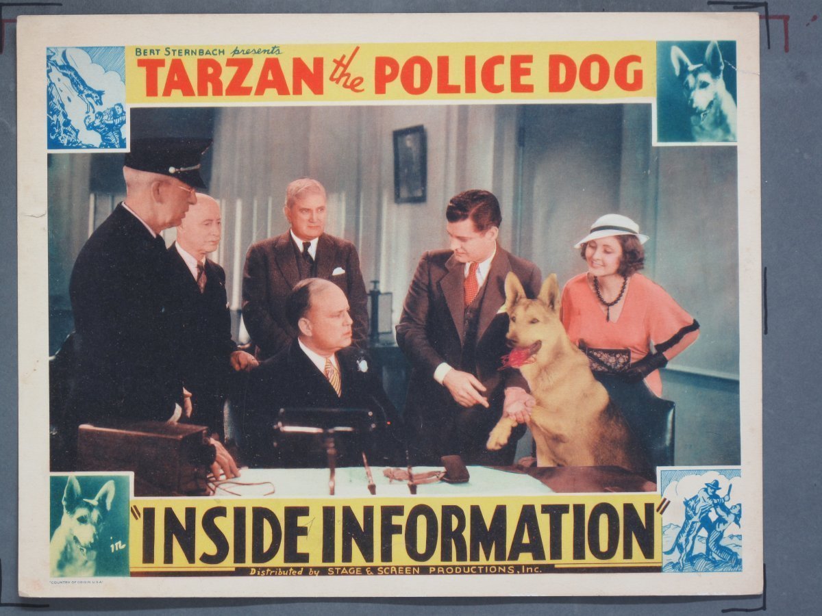 INSIDE INFORMATION (Sternbach) 1934 Title Card +(5) Lobby Cards - Image 3