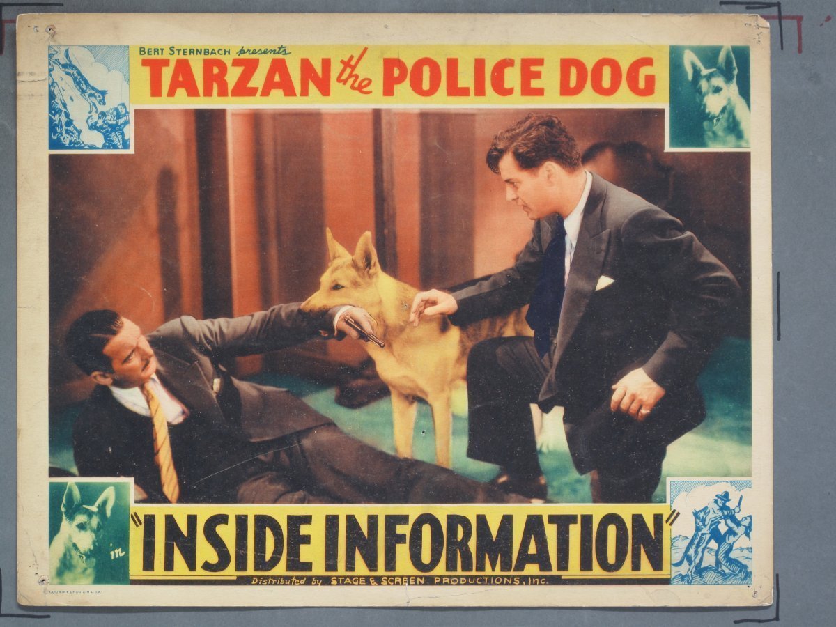 INSIDE INFORMATION (Sternbach) 1934 Title Card +(5) Lobby Cards - Image 4