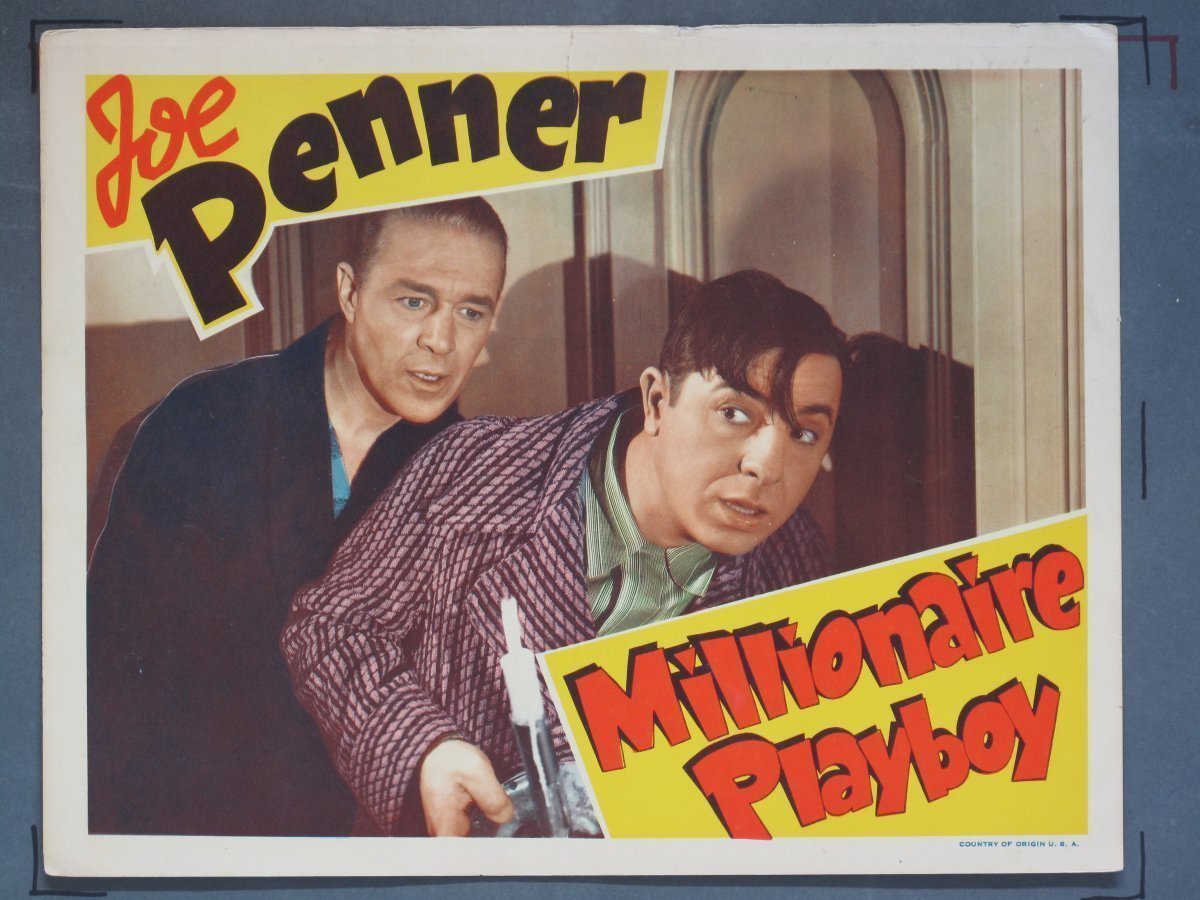 MILLIONAIRE PLAYBOY (RKO) 1940 Title Card + (7) Lobby Cards - Image 2
